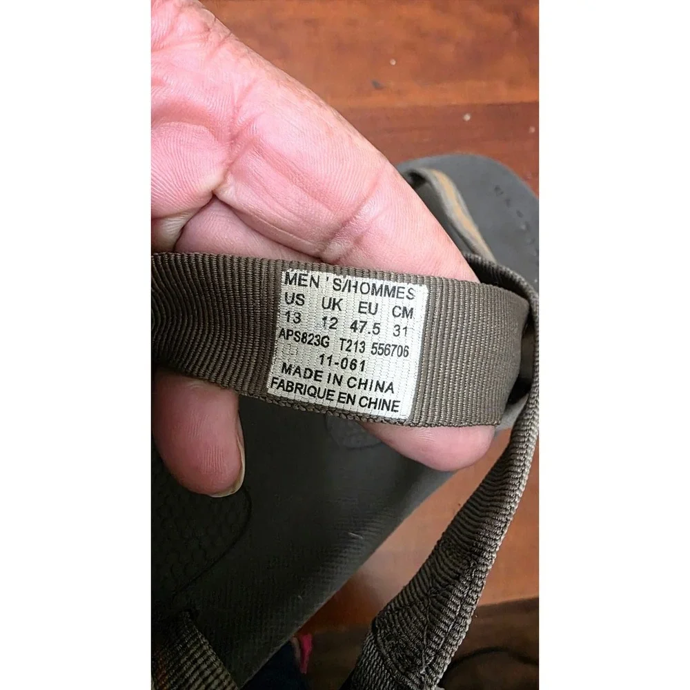The‎ North Face Men's Hiking Sandals Size 13 Gray & Orange Adjustable Straps